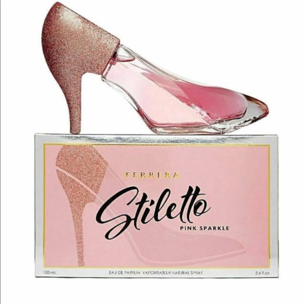 NIB Ferrera Stiletto Pink Sparkle parfum spray